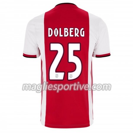 Completo Calcio Ajax Amsterdam Kasper Dolberg 25 Divisa Prima 2019/2020